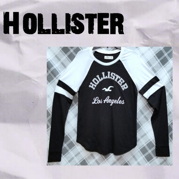 Hollister | Logo Blast Long Sleeve Tee Shirt - Picture 1 of 5